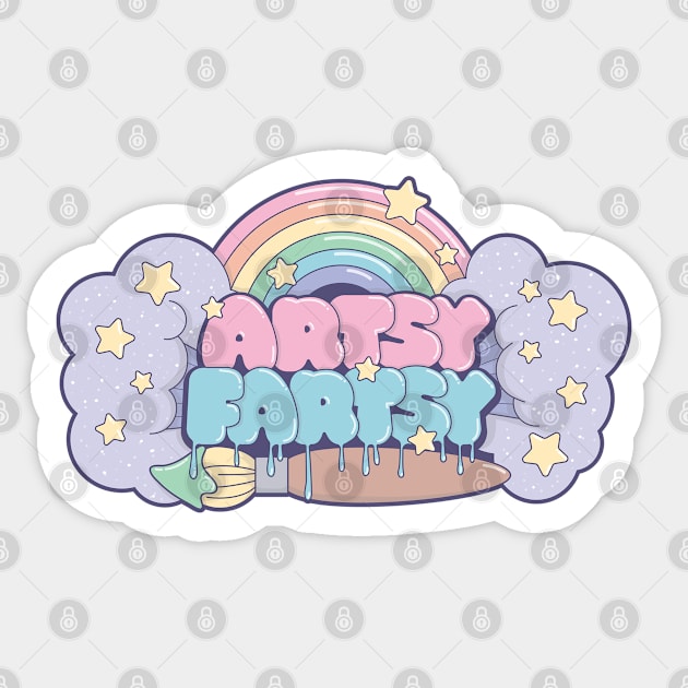 Artsy Fartsy Sticker by shegotskeels